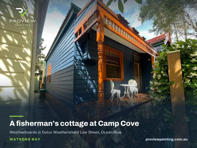 A fisherman's cottage at Camp Cove, Watsons Bay — repainted by Proview Painting