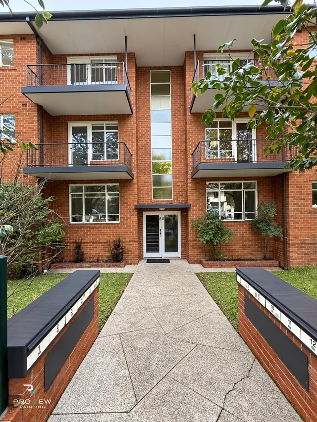 Strata block in Mosman after a full common-property repaint by Proview Painting