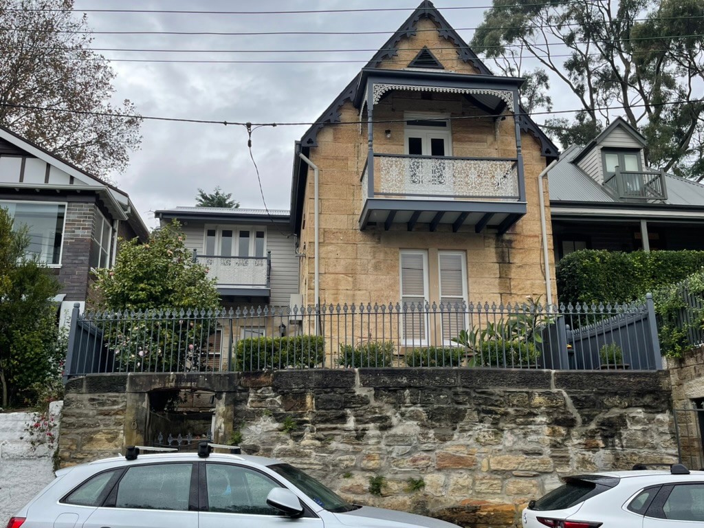 Front of the Balmain home