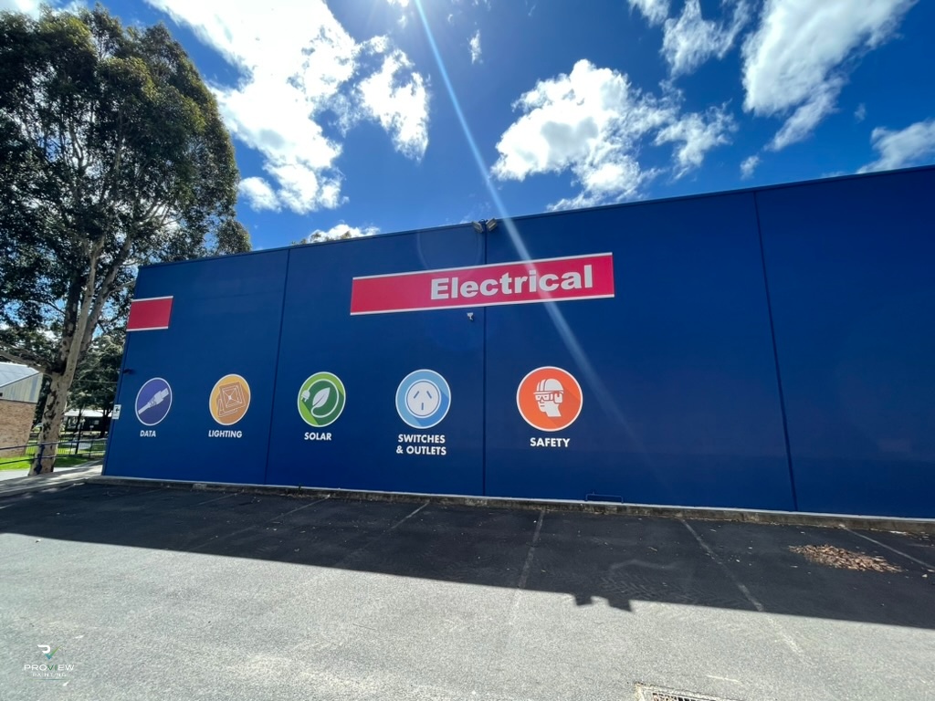 L&H Electrical Campbelltown — Electrical signage side wall