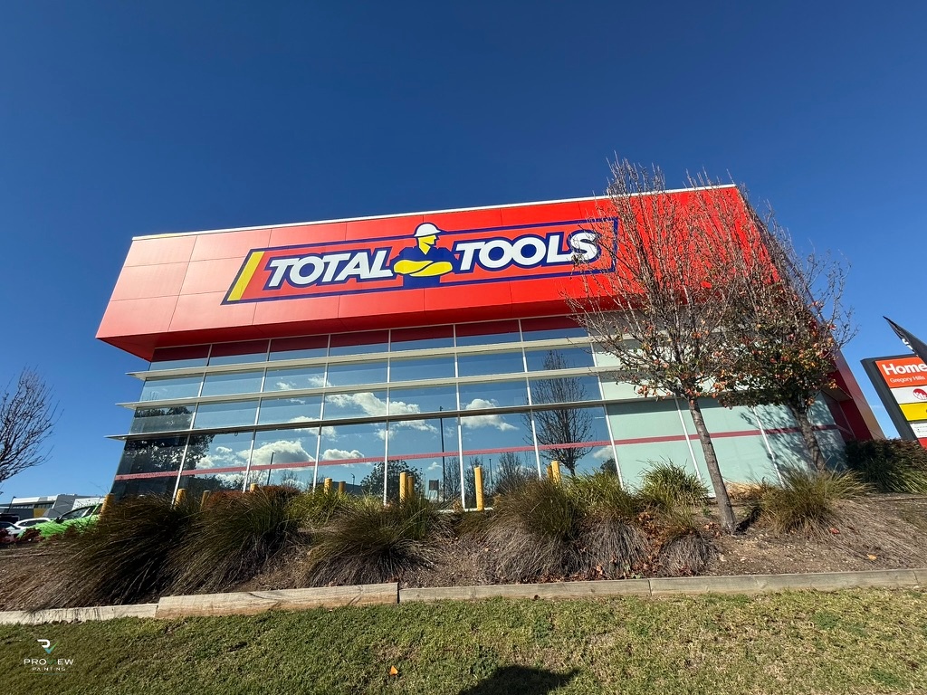Total Tools Gregory Hills — wide facade view after rebrand